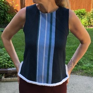 Ann Taylor Tank Top w/ Fringe Hem Detail